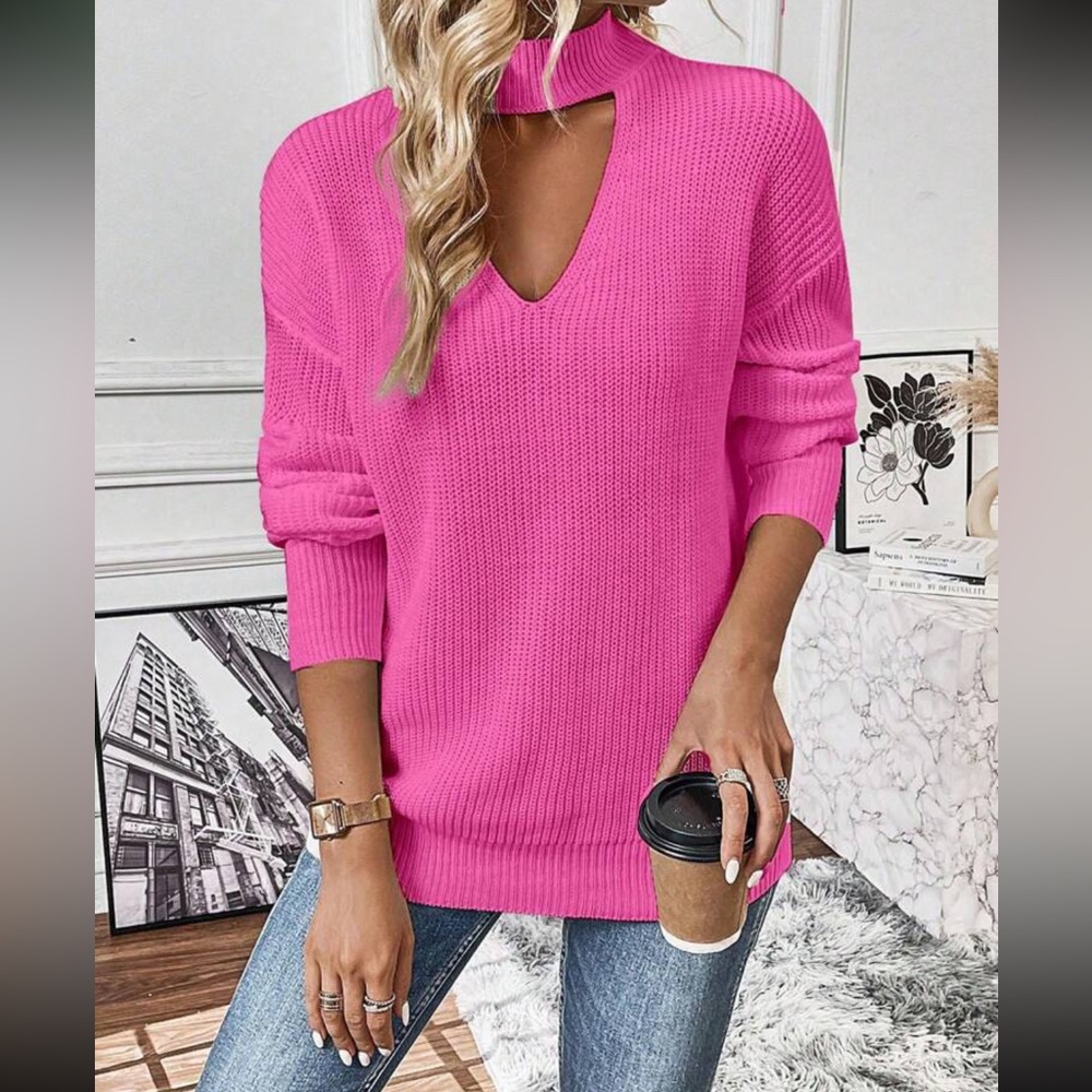 Boho cutout sweater top - Picture 5 of 16